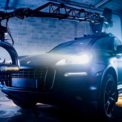 shotover G1 tête gyro stabilisée stabilized head voiture travelling car russian arm hippodrome tempete dyna-grip 2