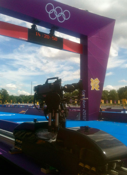 tête gyro stabilisée chariot motorisé gyro stabilized head motorized track olympics londres london dyna-grip